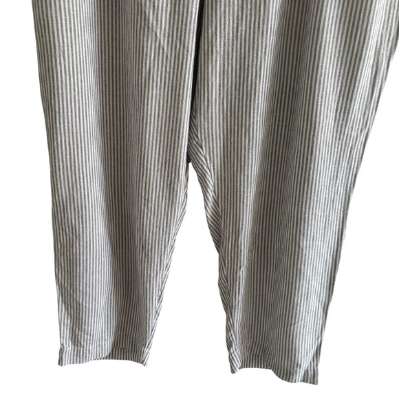 Old Navy High-Rise Linen Blend Pants Size XXL Straight Leg Casual Stretchy Waist - Picture 3 of 15